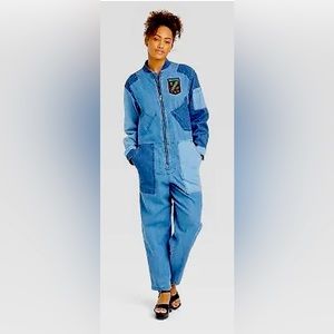 Target Houston White Denim jumpsuit